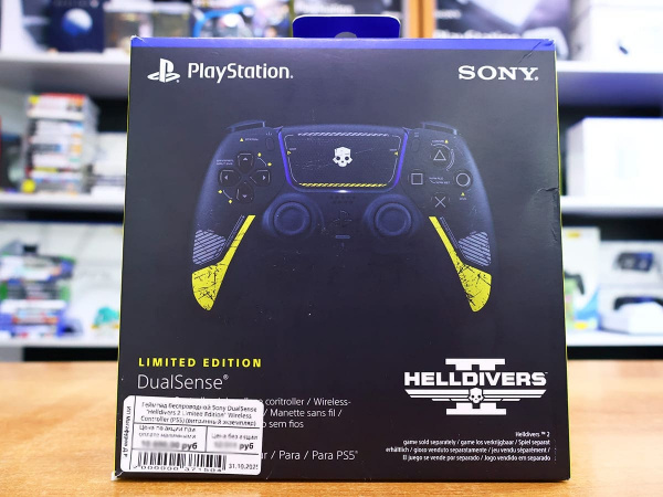 Геймпад Sony DualSense - Helldivers 2 Limited Edition (PS5) (витринный экземпляр) - интернет-магазин GameShock г. Челябинск