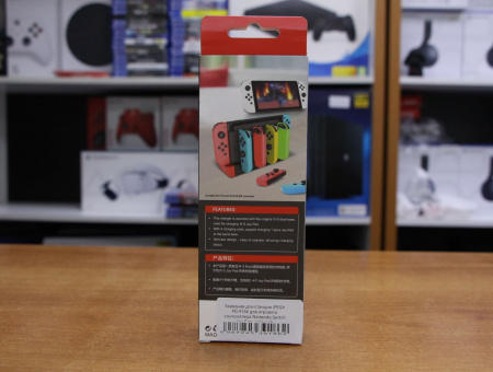 Зарядная док-станция iPEGA PG-9186 для игрового контроллера Nintendo Switch Joy-Con - Чёрный - интернет-магазин GameShock г. Челябинск