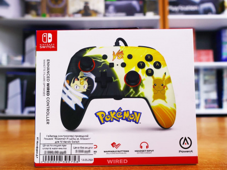 Геймпад (контроллер) проводной PowerA "Pokemon Pikachu vs. Meowth" для Nintendo Switch - интернет-магазин GameShock г. Челябинск