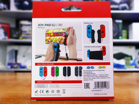 Набор из 2-х контроллеров DOBE Joy-Con для Nintendo Switch (TNS-19053D), неоновый красный/неоновый синий - интернет-магазин GameShock г. Челябинск