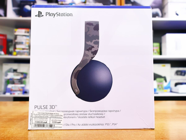 Гарнитура беспроводная Sony PlayStation PULSE 3D wireless headset Grey Camouflage (CFI-ZWH1) (PS5) (витр.экз.) - интернет-магазин GameShock г. Челябинск