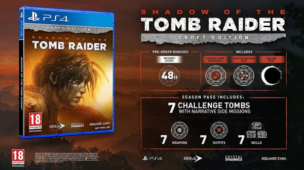 Shadow of the Tomb Raider - Croft Edition [PS4, русская версия] - интернет-магазин GameShock г. Челябинск