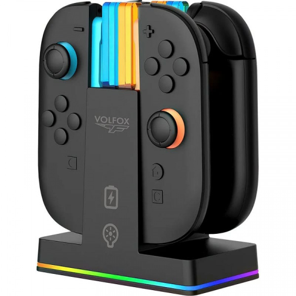 Зарядная станция VOLFOX для контроллеров Nintendo Switch 2 (TNS-204) - интернет-магазин GameShock г. Челябинск Зарядная станция VOLFOX для контроллеров Nintendo Switch 2 (TNS-204) - интернет-магазин GameShock г. Челябинск