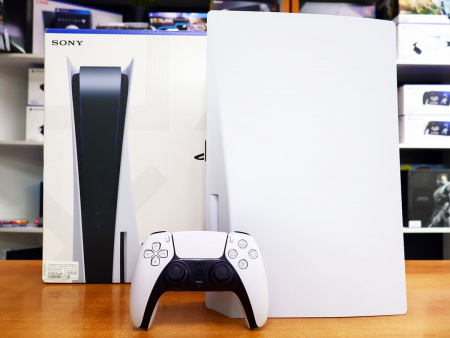 Игровая приставка Sony PlayStation 5 White 825Gb с приводом (CFI-10**A) [БУ] - интернет-магазин GameShock г. Челябинск