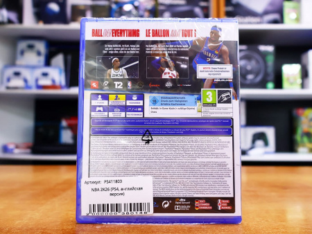 NBA 2K26 (PS4, английская версия) - интернет-магазин GameShock г. Челябинск