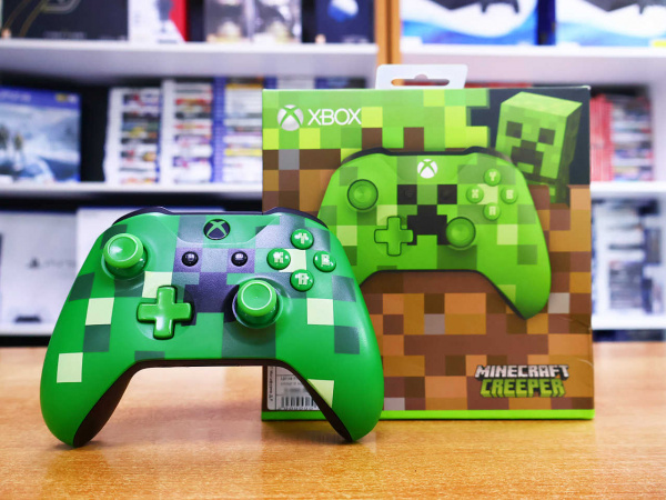 Геймпад Microsoft Xbox One - Minecraft Creeper [БУ] - интернет-магазин GameShock г. Челябинск