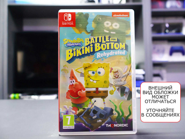 SpongeBob SquarePants: Battle for Bikini Bottom - Rehydrated (Nintendo Switch, РУС, БУ) - интернет-магазин GameShock г. Челябинск