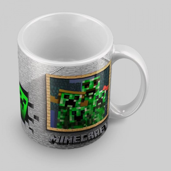 Кружка керамическая Minecraft 1-14 - интернет-магазин GameShock г. Челябинск