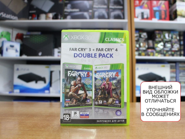 Far Cry 3 + Far Cry 4 (Xbox 360, РУС, БУ) - интернет-магазин GameShock г. Челябинск