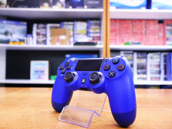 Джойстик Playstation PS4 Dualshock 4 v2 Blue [БУ] - интернет-магазин GameShock г. Челябинск