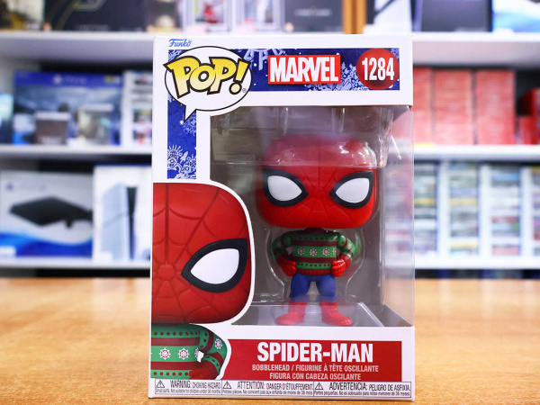 Фигурка Funko POP! Marvel: Spider-Man in Sweater 1284 - интернет-магазин GameShock г. Челябинск Фигурка Funko POP! Marvel: Spider-Man in Sweater 1284 - интернет-магазин GameShock г. Челябинск
