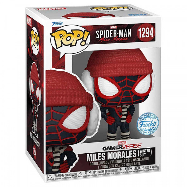Фигурка Funko POP! Marvel. Spider-Man: Miles Morales (Winter Suit) (Exc) 1294 - интернет-магазин GameShock г. Челябинск