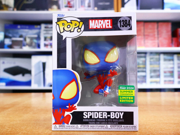 Фигурка Funko POP! Marvel: Spider-Boy (Funkon 2024 Exc) 1384 - интернет-магазин GameShock г. Челябинск Фигурка Funko POP! Marvel: Spider-Boy (Funkon 2024 Exc) 1384 - интернет-магазин GameShock г. Челябинск