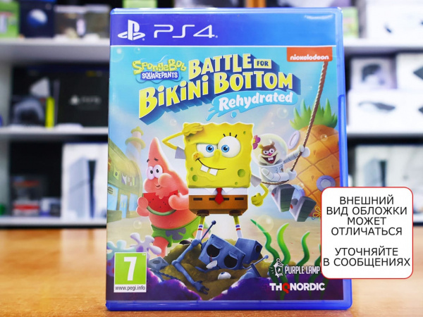 SpongeBob SquarePants: Battle for Bikini Bottom - Rehydrated (PS4, РУС, БУ) - интернет-магазин GameShock г. Челябинск
