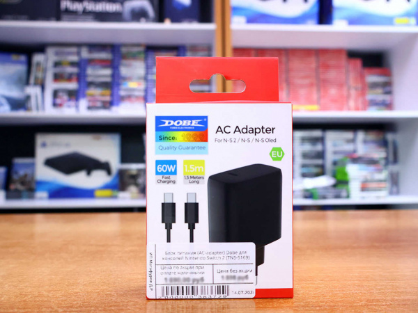Блок питания (AC-adapter) Dobe для консолей Nintendo Switch 2 (TNS-5169) - интернет-магазин GameShock г. Челябинск Блок питания (AC-adapter) Dobe для консолей Nintendo Switch 2 (TNS-5169) - интернет-магазин GameShock г. Челябинск