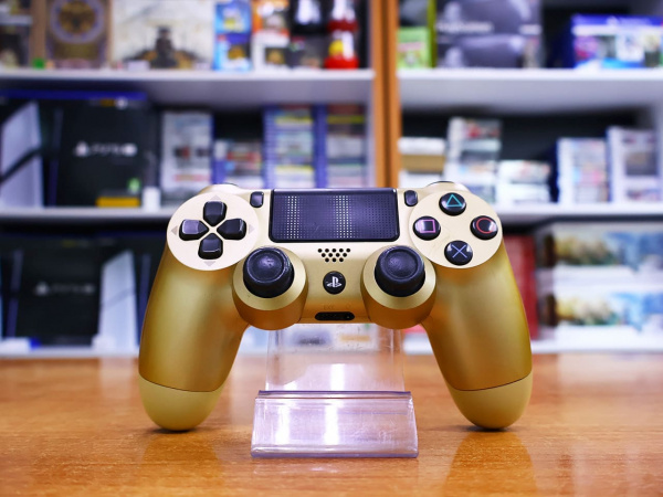 Геймпад Sony Playstation PS4 DualShock 4 v2 Gold (CUH-ZCT2E) [БУ] - интернет-магазин GameShock г. Челябинск