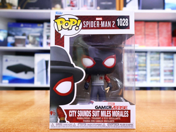 Фигурка Funko POP! Spider-Man 2: City Sounds Suit Miles Morales 1028 - интернет-магазин GameShock г. Челябинск Фигурка Funko POP! Spider-Man 2: City Sounds Suit Miles Morales 1028 - интернет-магазин GameShock г. Челябинск