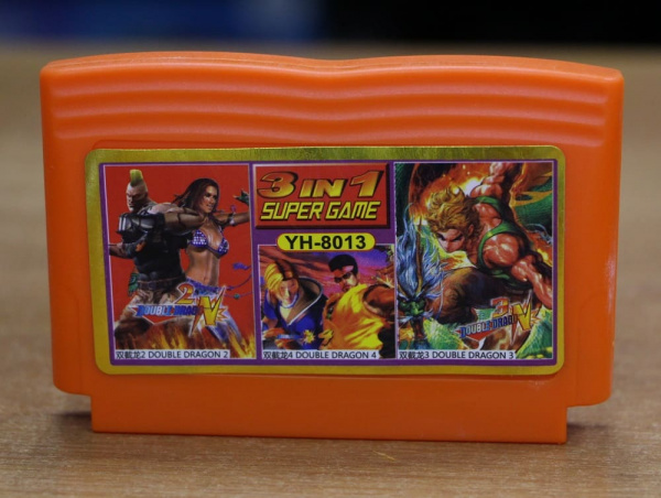 Картридж (8 бит) сборник игр 3в1 "YH 8013" DOUBLE DRAGON 2+3+4+.. для Денди - интернет-магазин GameShock г. Челябинск