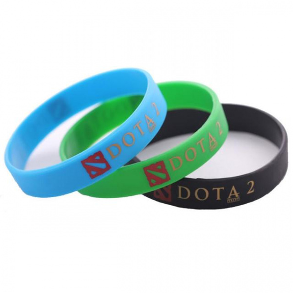 Браслет Dota 2, синий, силикон - интернет-магазин GameShock г. Челябинск