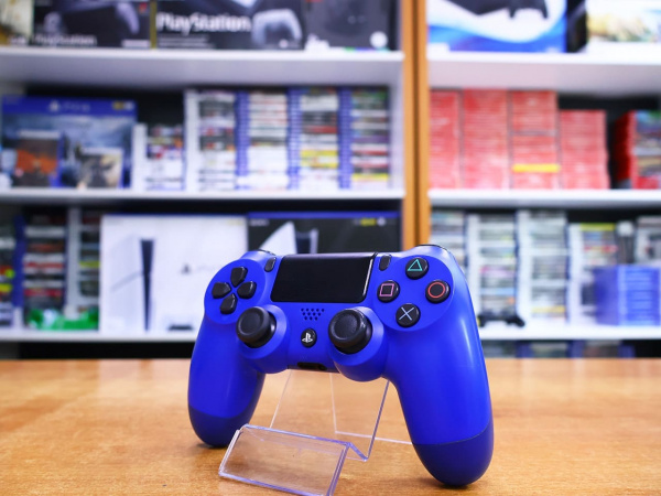 Геймпад Sony Playstation PS4 Dualshock 4 v2 Blue (CUH-ZCT2E) [БУ] - интернет-магазин GameShock г. Челябинск