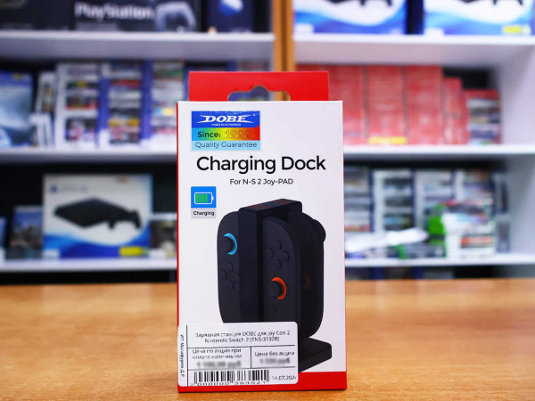 Зарядная станция DOBE для Joy Con 2 Nintendo Switch 2 (TNS-3192B) - интернет-магазин GameShock г. Челябинск