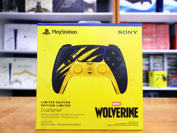 Геймпад Sony DualSense - Marvel's Wolverine Yellow Limited Edition (PS5) - интернет-магазин GameShock г. Челябинск