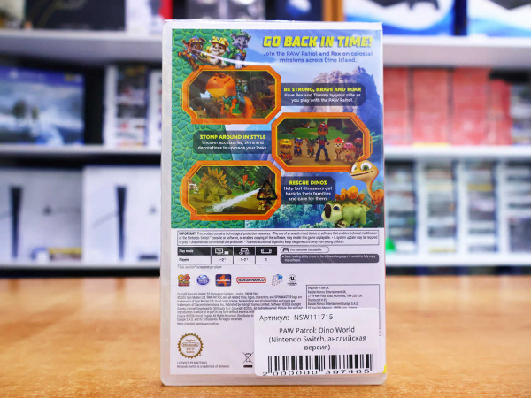 PAW Patrol: Dino World (Nintendo Switch, английская версия) - интернет-магазин GameShock г. Челябинск