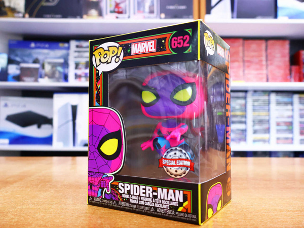 Фигурка Funko POP! Marvel: Spider-Man (Blacklight Exc) 652 - интернет-магазин GameShock г. Челябинск