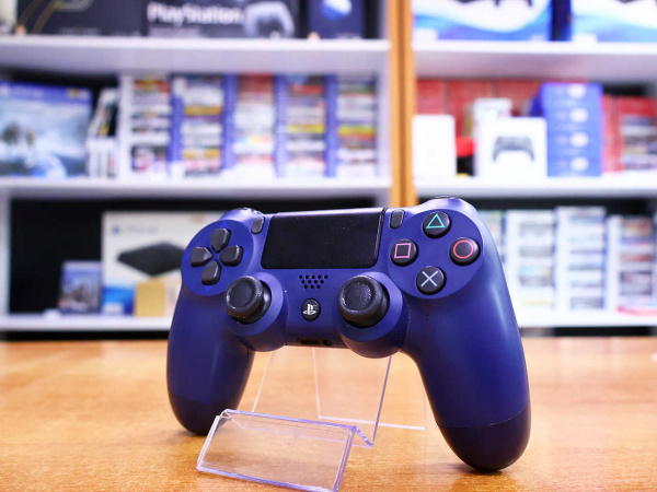 Геймпад Sony Playstation PS4 DualShock 4 v2 Midnight Blue (CUH-ZCT2E) [БУ] - интернет-магазин GameShock г. Челябинск