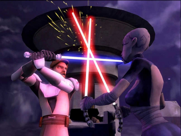 Star Wars The Clone Wars: Lightsaber Duels (Wii, АНГЛ, БУ) - интернет-магазин GameShock г. Челябинск