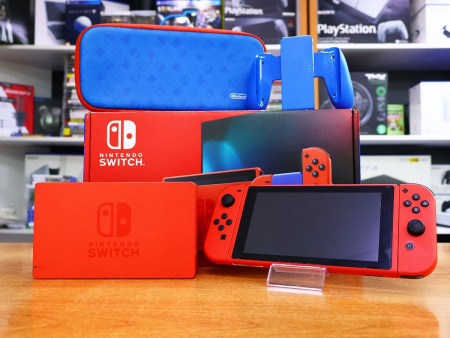 Nintendo Switch Mario Red & Blue Edition Обновленная версия +128gb MicroSD MOD HAC-001(-01) [БУ] - интернет-магазин GameShock г. Челябинск