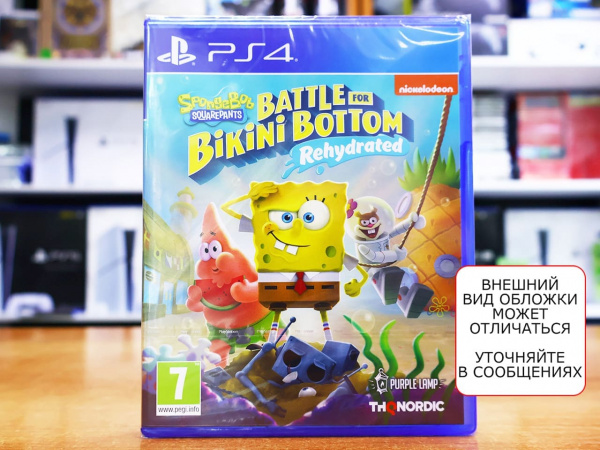SpongeBob SquarePants: Battle for Bikini Bottom - Rehydrated (PS4, русские субтитры) - интернет-магазин GameShock г. Челябинск