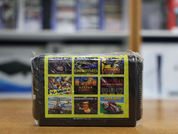 Картридж (16 бит) cборник игр 9в1 "MA 908" (MK3Ult+UStrike+X-Man2+Dune+RRash+...) (рус) (без коробки) для Сеги - интернет-магазин GameShock г. Челябинск