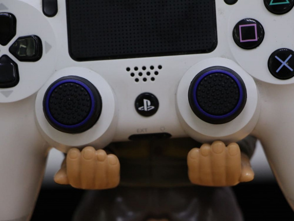 Накладки (насадки) на стики геймпада синий круг на черном для PlayStation 5/PS5/PS4/PS3/ Xbox Series/One/360 (2шт) - интернет-магазин GameShock г. Челябинск