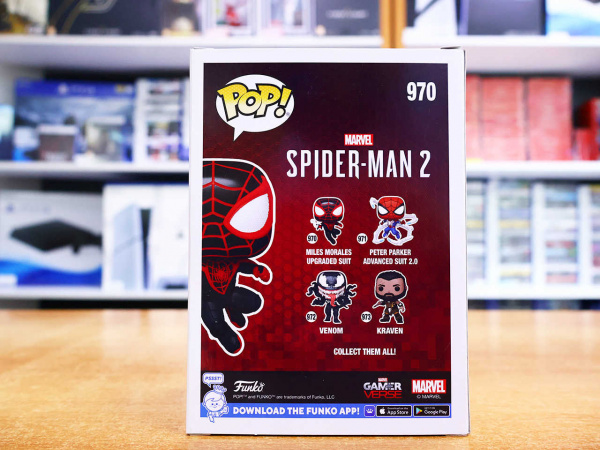Фигурка Funko POP! Marvel. Spider-Man 2: Miles Morales Upgraded Suit 970 - интернет-магазин GameShock г. Челябинск Фигурка Funko POP! Marvel. Spider-Man 2: Miles Morales Upgraded Suit 970 - интернет-магазин GameShock г. Челябинск