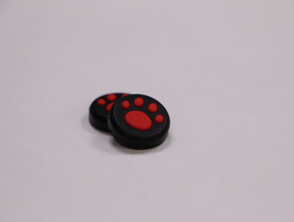 Накладки (насадки) на стики Joy Con для Nintendo Switch/Lite/Oled - Cat Paw red (2шт) - интернет-магазин GameShock г. Челябинск