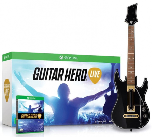 Guitar Hero Live (Контроллер Гитара + игра) (Xbox One, английская версия, БУ) - интернет-магазин GameShock г. Челябинск