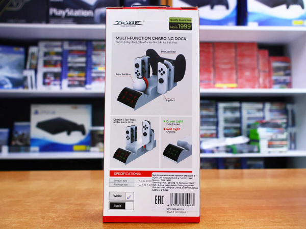 Зарядная станция 6 в 1 Dobe для Joy Con и Pro Controller (TNS-19035) - интернет-магазин GameShock г. Челябинск