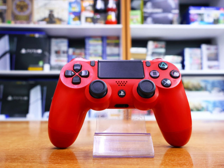 Геймпад Sony Playstation PS4 DualShock 4 v2 Magma Red (CUH-ZCT2E) [БУ] - интернет-магазин GameShock г. Челябинск