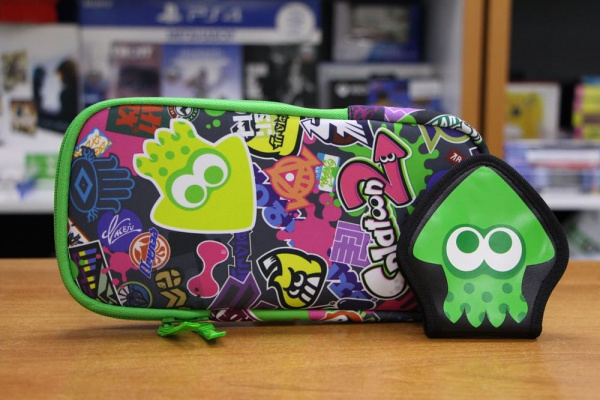 Защитный чехол + 2 накладки на стики + чехол для 4 картриджей Hori NS Switch Splatoon 2 (NSW-048U) - интернет-магазин GameShock г. Челябинск