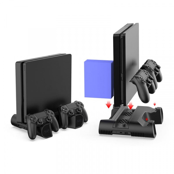 Многофункциональный стенд Dobe для PS4 Slim/Pro (TP4-0406B) (БУ) - интернет-магазин GameShock г. Челябинск
