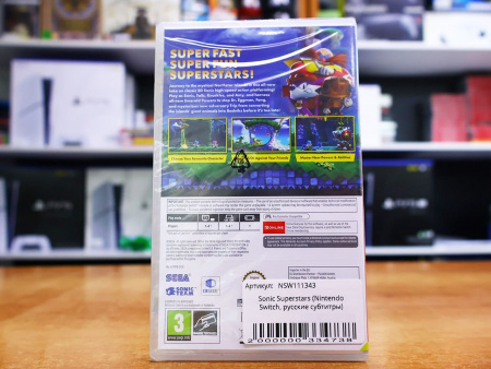 Sonic Superstars (Nintendo Switch, русские субтитры) - интернет-магазин GameShock г. Челябинск