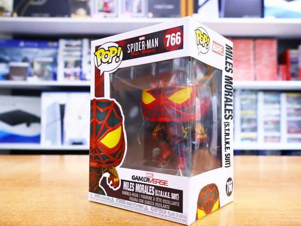 Фигурка Funko POP! Marvel Spider-Man: Miles Morales (S.T.R.I.K.E. Suit) 766 - интернет-магазин GameShock г. Челябинск Фигурка Funko POP! Marvel Spider-Man: Miles Morales (S.T.R.I.K.E. Suit) 766 - интернет-магазин GameShock г. Челябинск