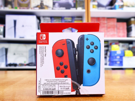 Набор контроллеров Joy-Con для Nintendo Switch (неоновый красный/неоновый синий) (уценка) - интернет-магазин GameShock г. Челябинск