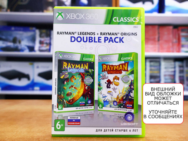 Rayman Legends + Rayman Origins (Xbox 360, РУС, БУ) - интернет-магазин GameShock г. Челябинск