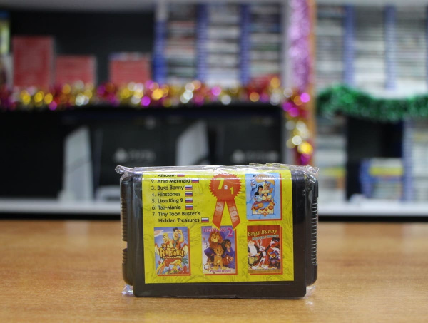 Картридж (16 бит) cборник игр 7в1 "BS-7001" Aladdin / Bugs Bunny /Lion King 2 / Flintstones +.. для Сеги (без коробки) - интернет-магазин GameShock г. Челябинск