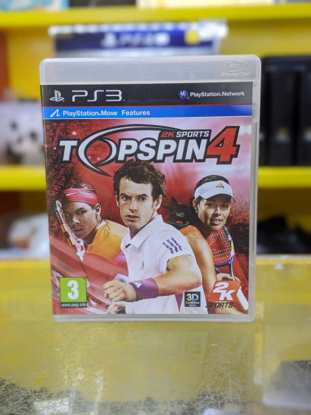 Top Spin 4 (PS3, АНГЛ, БУ) - интернет-магазин GameShock г. Челябинск