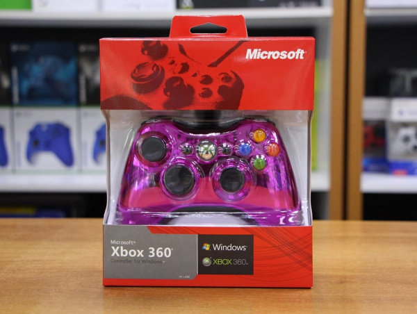 Проводной джойстик Controller Chrom Xbox 360 Slim - Фиолетовый хром глянец - интернет-магазин GameShock г. Челябинск